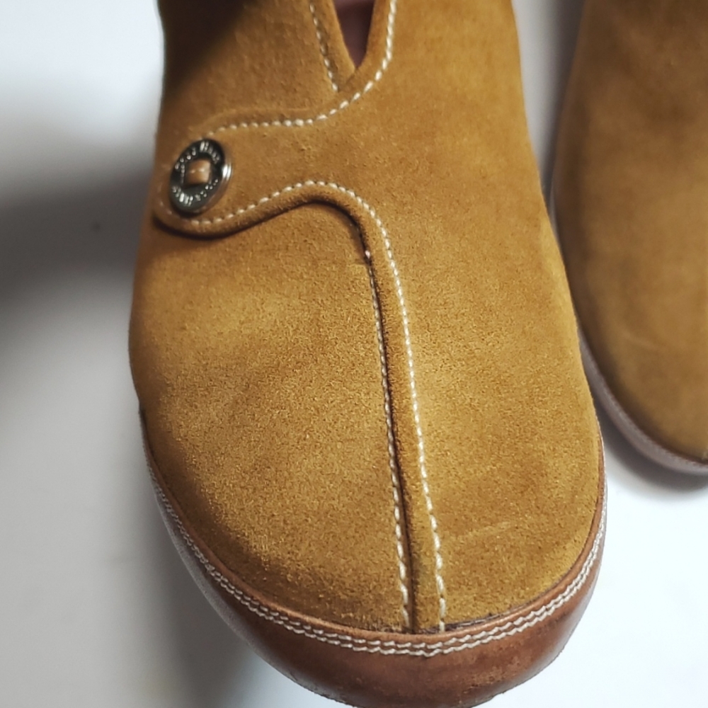 COLEHAAN SANDAL WITH CLOSED TOE SIZE 8 1/2 CARAMEL COLOR GOOD CONDITION - Picture 3 of 16